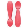 thumbnail image 1 of ezpz tiny spoon - silicone feeding spoon twin pack (coral), 1 of 30