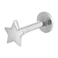 thumbnail image 1 of SEOL + GOLD Tiny Star Labret Stud Earring Sterling Silver, 1 of 4