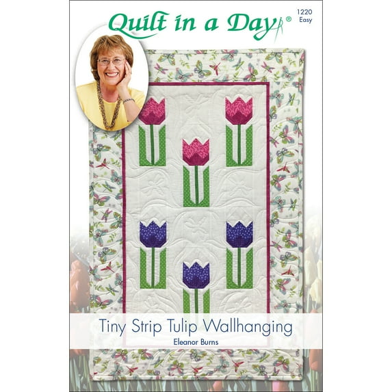 Tiny Strip Tulip Wallhanging: Eleanor Burns Signature Quilt Pattern