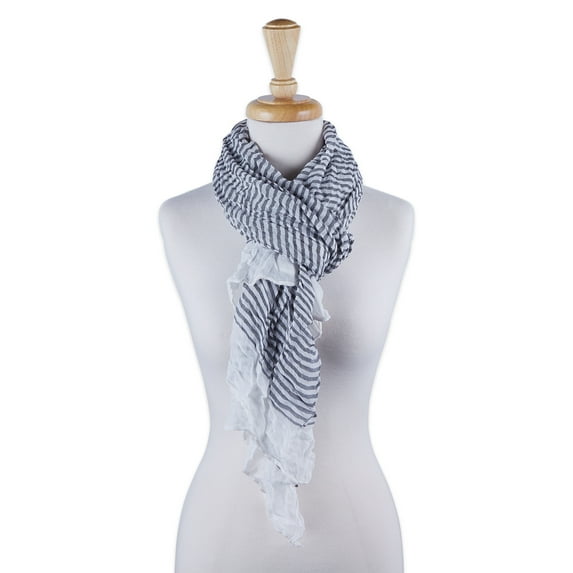 Tiny Stripe Insect Shield Scarf - Black