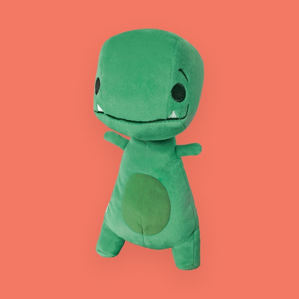 MerryMakers, Tiny T. Rex Plush, 8.5 inches, embroidered spots