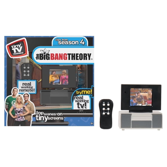 Tiny TV Classics - The Big Bang Theory Edition - Collectible Toy - Watch Top Big Bang Theory Scenes on a Real-Working Tiny TV with Working Remote