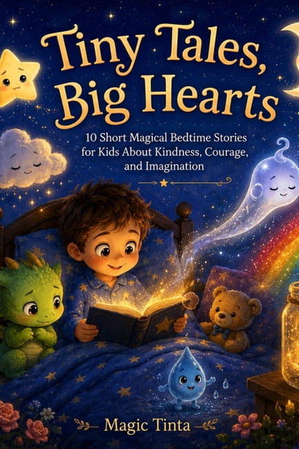 Tiny Tales, Big Hearts: 10 Short Magical Bedtime Stories for Kids About Kindness, Courage, and Imagination, (Paperback)