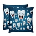 thumbnail image 1 of Tiny Teeth Chair Pillow Covers Set with Unique Patterns for Bed and Throw Pillows - Sizes 16x16, 18x18, 20x20 Inches for Various Occasions - Set of 2 Items, 1 of 6