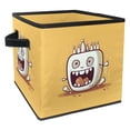thumbnail image 1 of Tiny Teeth Foldable Storage Baskets with Handle, 10.8"x10.5"x10.6" - Large Capacity Toy Box Storage Box, 1 of 6