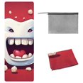 thumbnail image 1 of Tiny Teeth Gym Towel with Storage Bag, 72.8"x26.8", Suitable for Yoga, Pilates, Fitness, etc. - Yoga Mat Towel, Yoga Towels, Yoga Towel, 1 of 6