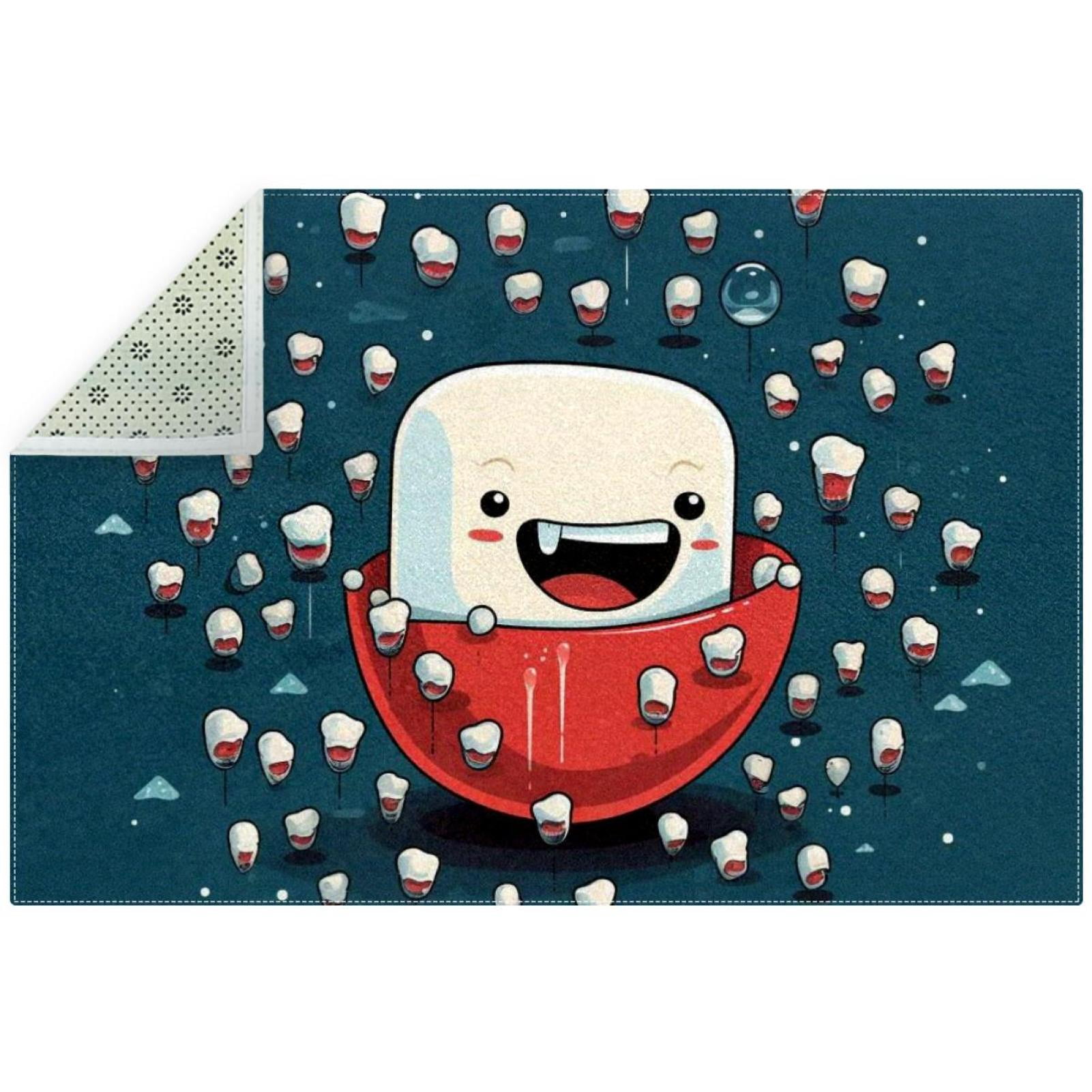 Tiny Teeth Luxurious Polyester Chair Rug - Stylish and Functional Floor ...