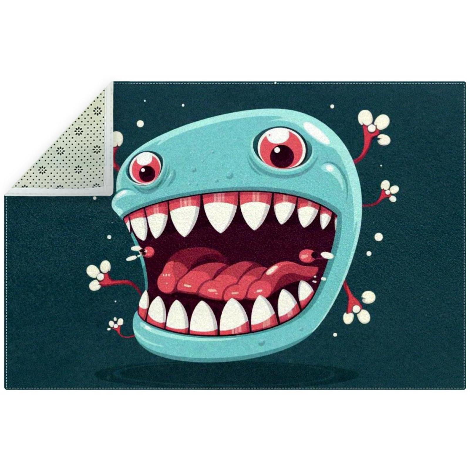 Tiny Teeth Polyester Right-Angle Floor Mat | Heavy-Duty Indoor/Outdoor ...