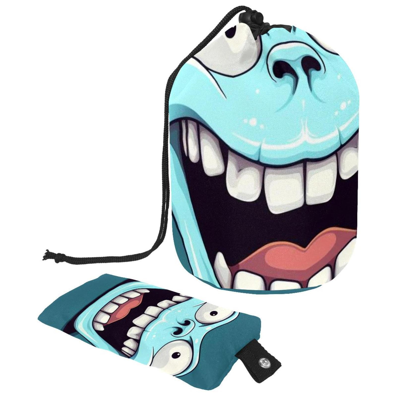 Tiny Teeth Portable Drawstring Wash Bag Laundry Bags Shower Bag