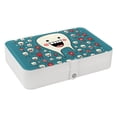 thumbnail image 1 of Tiny Teeth Portable PU Leather Jewelry Box Organizer with Removable Compartment, Necklace Holder, Bracelet Holder, 1 of 6