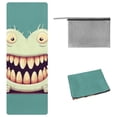 thumbnail image 1 of Tiny Teeth Yoga Towel with Storage Bag, 72.8"x26.8", Suitable for Yoga, Pilates, Fitness, Gym Towel, and Yoga Blanket, 1 of 6