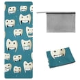 thumbnail image 1 of Tiny Teeth Yoga Towel with Storage Bag, 72.8"x26.8" - Suitable for Yoga, Pilates, Fitness, etc. - Yoga Towel, Yoga Towels, Yoga Mat Towel, 1 of 6