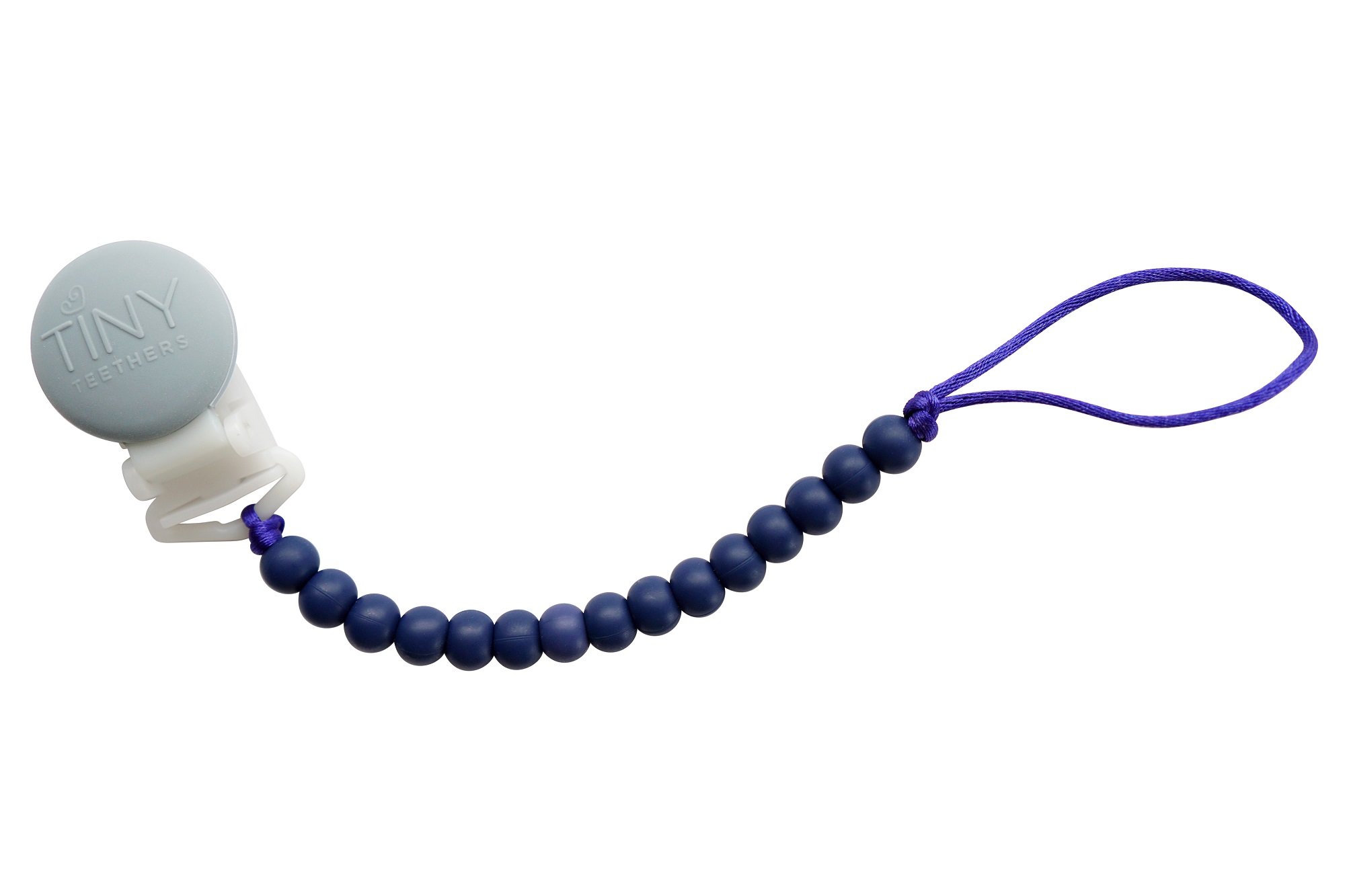 Tiny Teethers Pacifier Holder with Silicone Clip and Teething Chewbeads ...