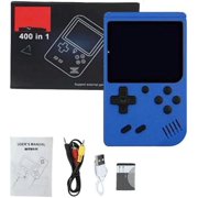 Tiny Tendo 400 Games, 1players Tendo Handheld Console,Gametendo - Over 400 Nostalgic Games,Retrobros Tinytendo,Handheld Mini Game Console (Blue)