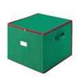 thumbnail image 1 of Tiny Tim Totes 75-Compartment Ornament Storage Box with Dividers (Green/Polyester/Adult), 1 of 6