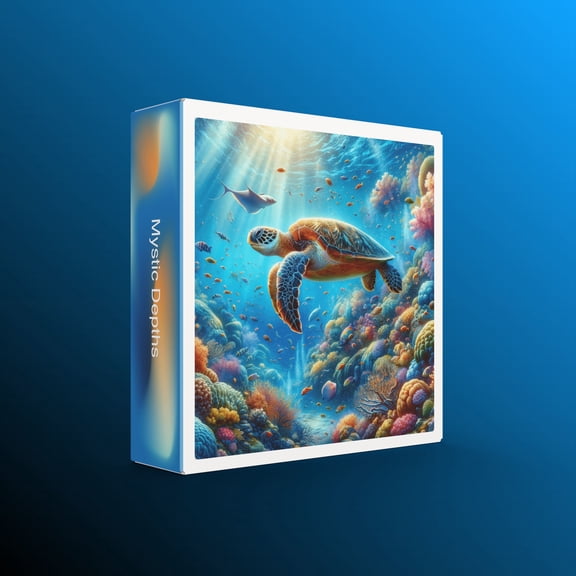 Tiny Tinkers 1000 Piece Jigsaw Puzzle  'Mystic Depths' Underwater Turtle Scene