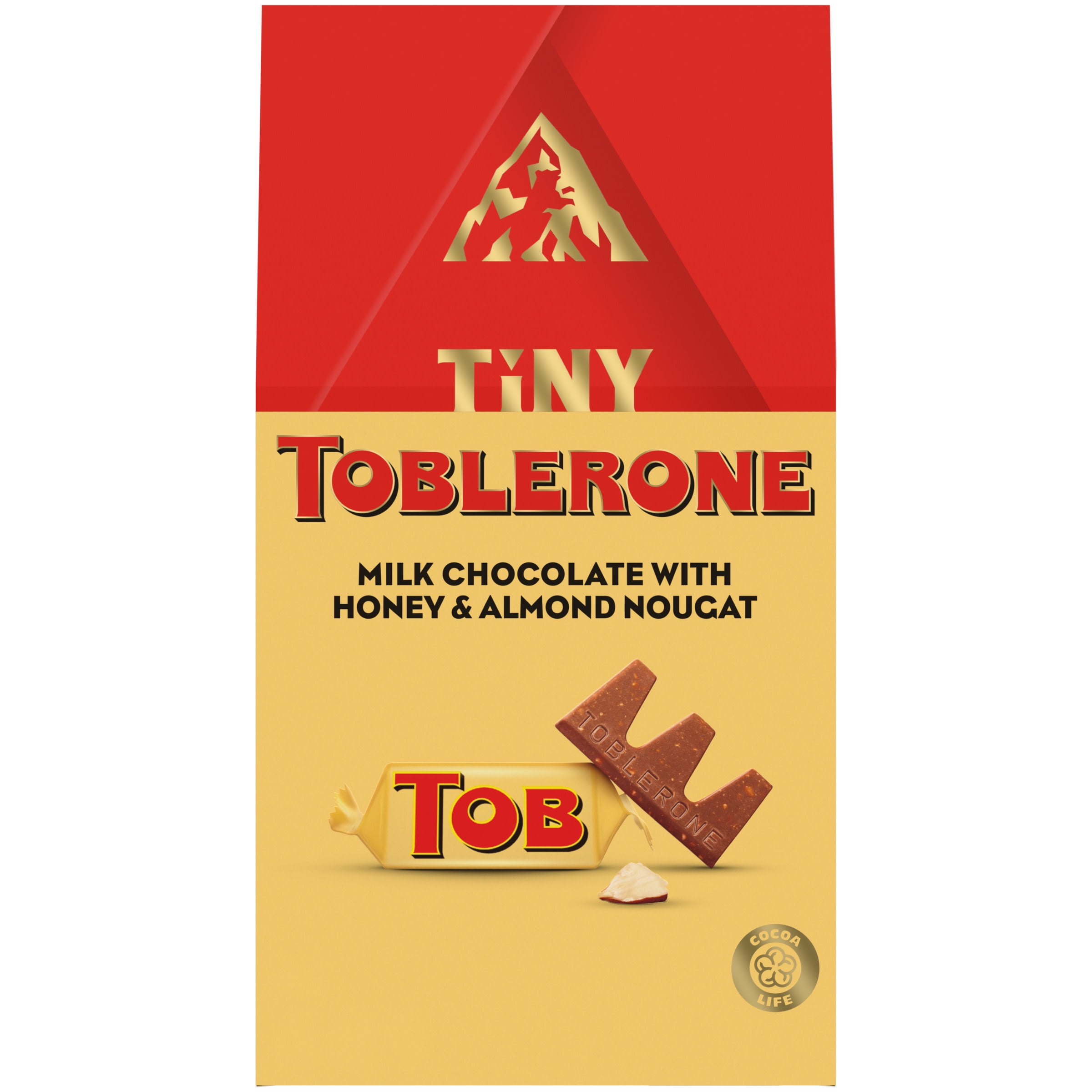 Tiny Toblerone Milk Chocolate Bars with Honey and Almond Nougat, Valentine  Chocolate, 8.46 oz (30 Pieces)