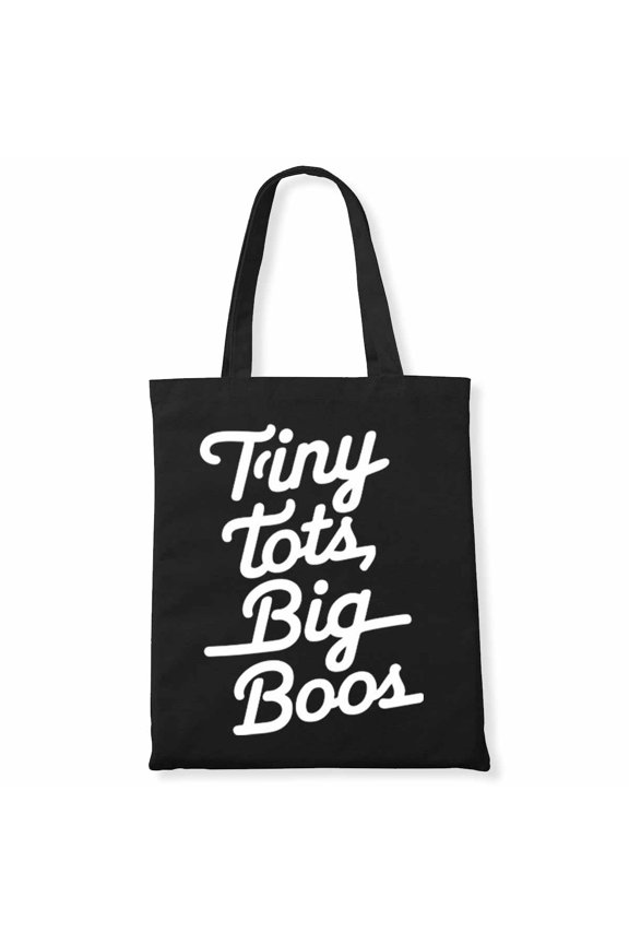Tiny Tots, Big Boos Halloween Men Canvas Bag 1Pc
