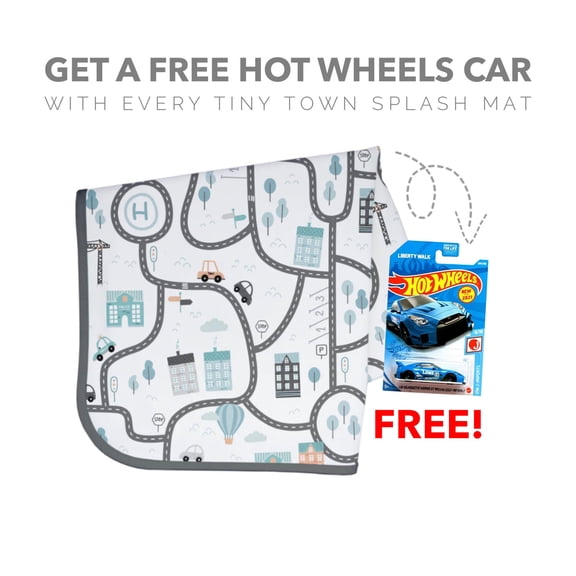 Tiny Town Splash Mat - A Waterproof Catch-All for Highchair Spills and More!