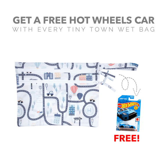 Tiny Town - Waterproof Wet Bag (For mealtime, on-the-go, and more!)