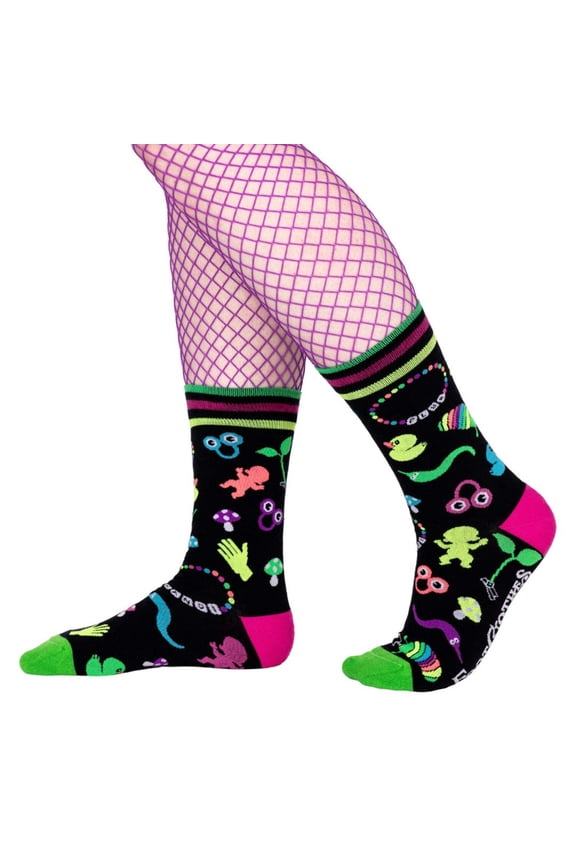 Tiny Trinkets UV Reactive Crew Socks