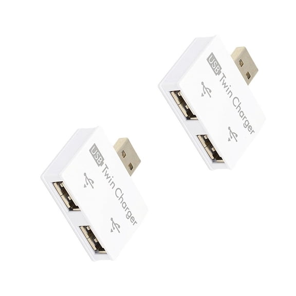 Tiny USB 2.0 Center Double Female Port Link Charging Data Transfer Tool for Office Travel