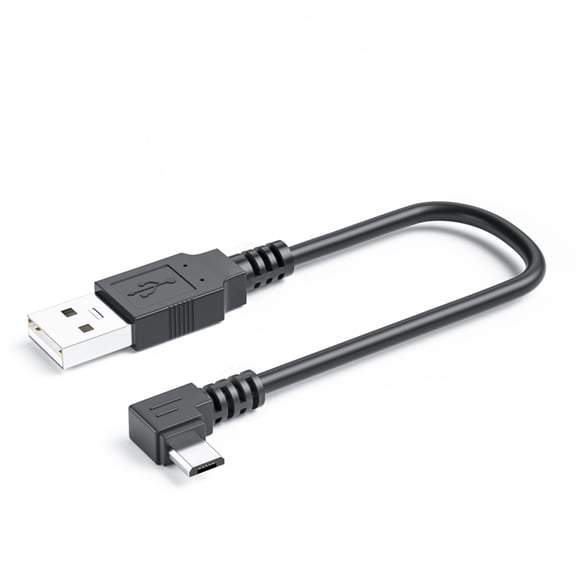 Tiny USB 90 Degree Angled Chargers 5V 2A Power Cord 480Mbps Data Transfer USB Cable Easy to Use for Mobile Electronics