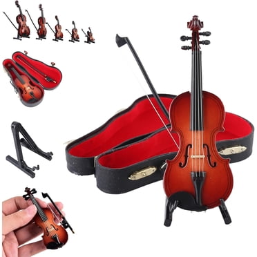 Worlds Smallest Miniature Violin Case Instrument Gift Tiny