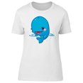 thumbnail image 1 of Tiny Whale On Water T-Shirt Women -Image by Shutterstock, Female x-Large, 1 of 2