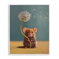thumbnail image 1 of Tiny Wishes Mouse & Dandelion White Framed Giclee Art, design by Lucia Heffernan, 1 of 9