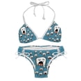 thumbnail image 1 of Tiny teeth Detachable Sponge Adjustable Strap Bikini Set Two-Pack, Ideal for Beach and Pool Parties, 1 of 6