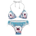 thumbnail image 1 of Tiny teeth Detachable Sponge Adjustable Strap Bikini Set Two-Pack Swim Suits - Ideal for Beach and Pool Scenes, 1 of 6