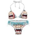thumbnail image 1 of Tiny teeth Swimsuit Bikini Set with Detachable Sponge and Adjustable Strap, Two-Pack for Swimming Pool and Beach Parties, 1 of 6