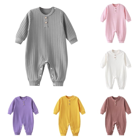 TinyBloomm 12 Month Girl Clothes Baby Warm Romper Bodysuit Toddler Thickened Spring And Autumn Clothing, Size 9-12 Months