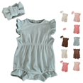 thumbnail image 1 of TinyBloomm And Toddler Matching Outfits Baby Girl's Sleeveless Jumpsuit Bodysuit Summer Clothing For 0 1 Year, Size 12-18 Months, 1 of 4