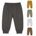 thumbnail image 1 of TinyBloomm Baby Boy Girl Soild Pants Overalls Casual Pants For Children Warm Clothes, Size 0-3 Months, 1 of 7