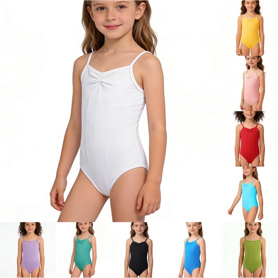 TinyBloomm Baby Girl Chicken Romper Girls Backless Tank Leotard For Ballet Dance Performance Gymnastics Practice And形体 Exam Stretchable Comfort Fit, Size 11-12 Years