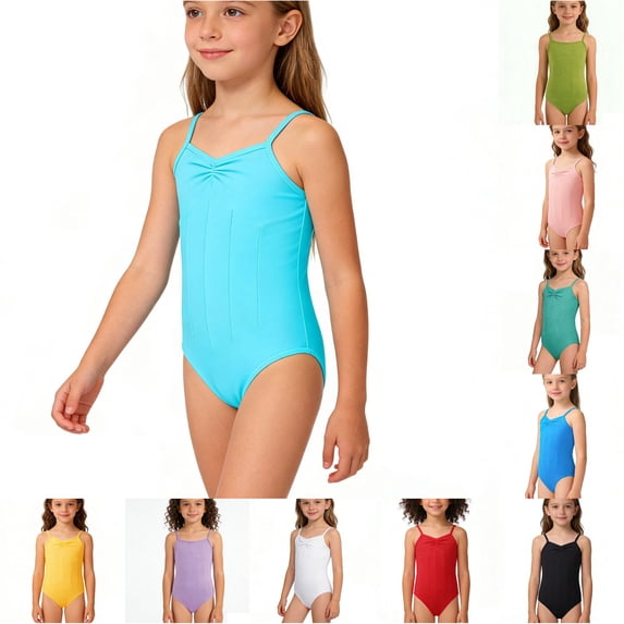 TinyBloomm Baby Girl Chicken Romper Girls Backless Tank Leotard For Ballet Dance Performance Gymnastics Practice And形体 Exam Stretchable Comfort Fit, Size 4-5 Years