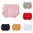 thumbnail image 1 of TinyBloomm Baby Girls Boys Solid Spring Summer Shorts Ruffle Clothes, Size 18-24 Months, 1 of 6