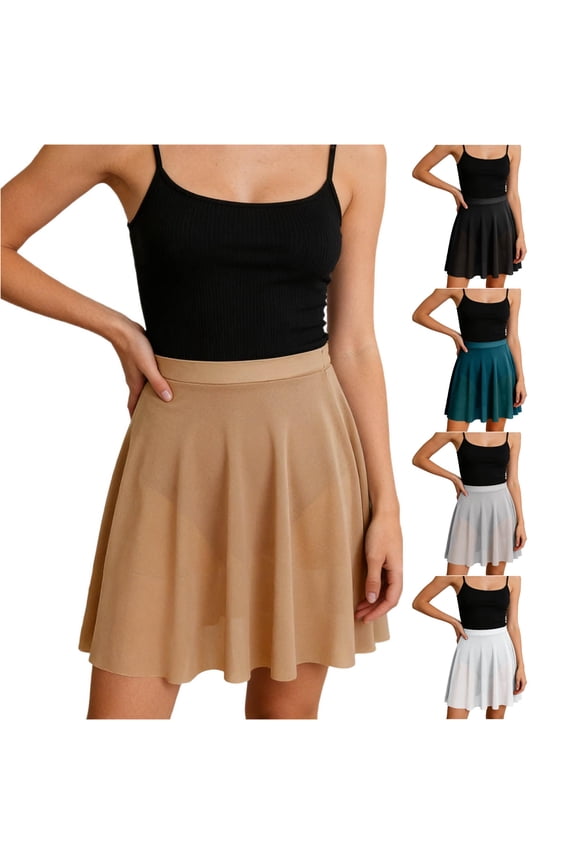Ballet Dance Skirt For Performance Practice Soft Wrap Waist Elastic Short Tutu Belly Dancing Skirt, Size M