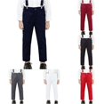 thumbnail image 1 of TinyBloomm Boys Dress Pants For School Formal Occasions Comfortable Flat Front Trousers With Adjustable Waistband Durable Twill Fabric Classic Fit, Size 16-17 Years, 1 of 6