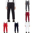 thumbnail image 1 of TinyBloomm Boys Dress Pants For School Formal Occasions Comfortable Flat Front Trousers With Adjustable Waistband Durable Twill Fabric Classic Fit, Size 9-10 Years, 1 of 8