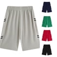 thumbnail image 1 of TinyBloomm Boys Shorts Athletic Training Basketball Shorts Running Shorts Mesh Gym Workout Shorts No Pocket Activewear For Kids, Size 9-10 Years, 1 of 5