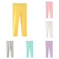thumbnail image 1 of TinyBloomm Girls' Autumn Style Leggings Pants Solid Elastic Children's Pants Baby's Winter Pants, Size 1-2 Years, 1 of 4