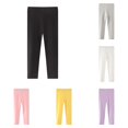 thumbnail image 1 of TinyBloomm Girls' Autumn Style Leggings Pants Solid Elastic Children's Pants Baby's Winter Pants, Size 5-6 Years, 1 of 4