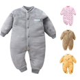 thumbnail image 1 of TinyBloomm Long Sleeve Baby Girl Clothes Baby Girl Boy Thick Warm Jumpsuit Playsuit Romper Clothes, Size 12-18 Months, 1 of 4
