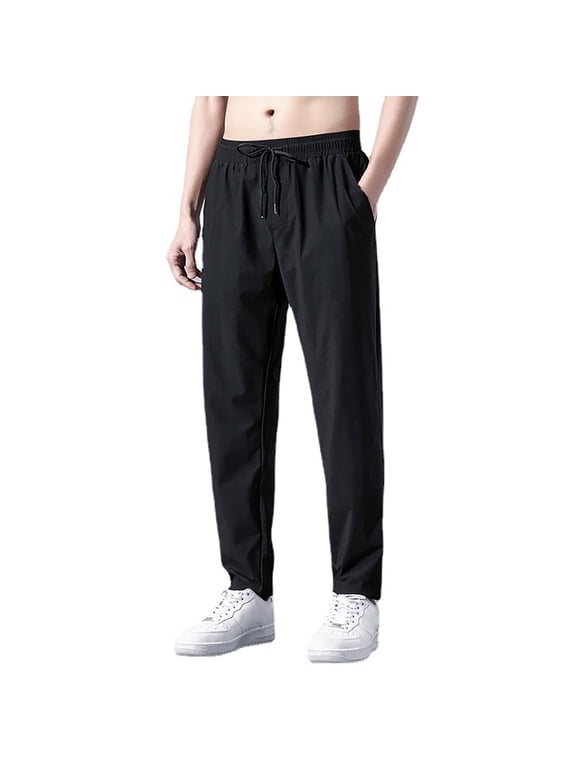 Memory Boy Men's Pants With Pockets Loose Fit Casual Jogging Trousers For Running Workout Training Basketball, Size XXXL