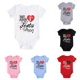 thumbnail image 1 of TinyBloomm Mommy And Baby Matching Outfits Boys Girls Short Sleeve Letter Prints Romper Bodysuits Clothes, Size 3-6 Months, 1 of 6