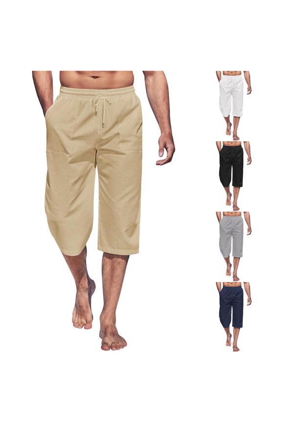 Power Pants Men Spring And Summer Pant Casual All Solid Color Painting Loose Plus Size Trouser Fashion Pockets Pant, Size XL
