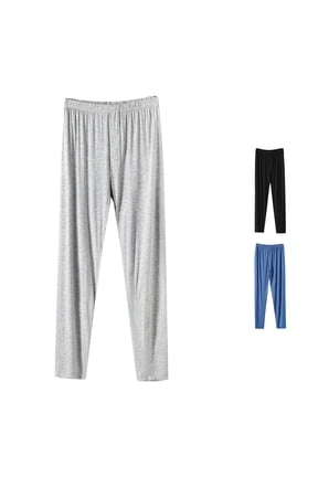Stocking Sock Male Home Pants Solid Color Tether Trousers Stretch Comfortable Pants, Size XXXXL